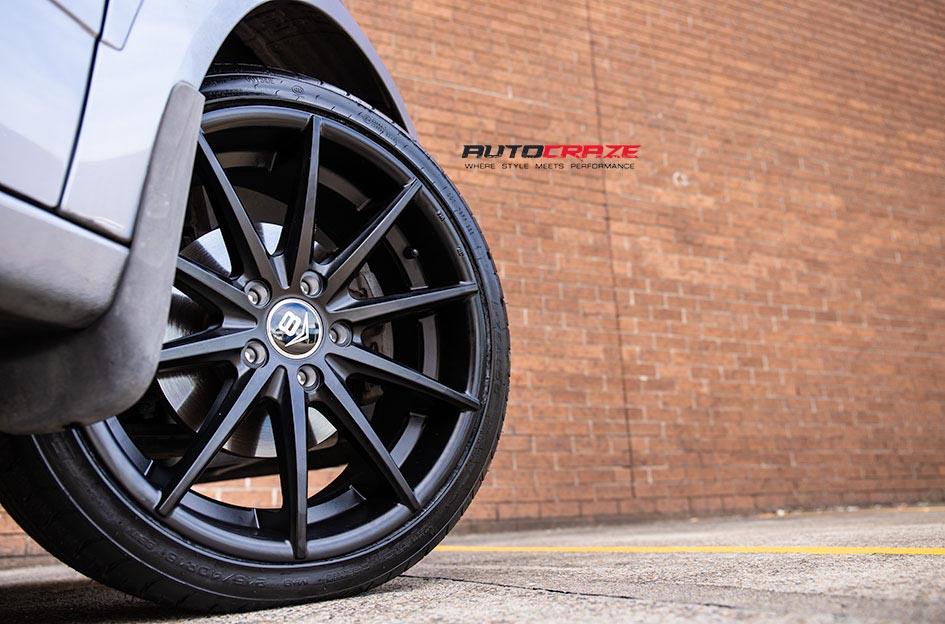 HOLDEN ASTRA  5 STUD  CONCAVE MATTE BLACK